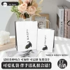 Kraft paper bag design for black and white cat birthday gifts, gift bags for baking coffee, hand-held takeout bags Application Scenario